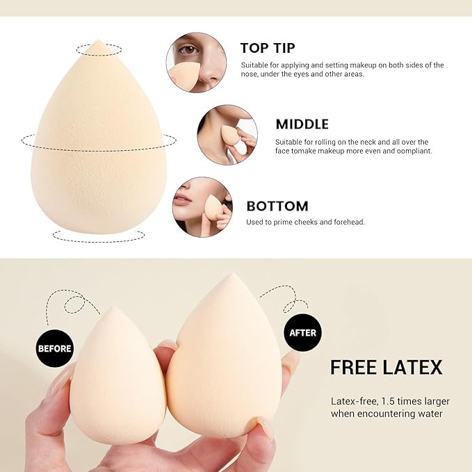 MAANGE Makeup Brush Set 38 Pcs Premium Synthetic Makeup Brushes For Foundation Powder Concealers Blush Eye shadows Make up Brushes Kits - Champagne