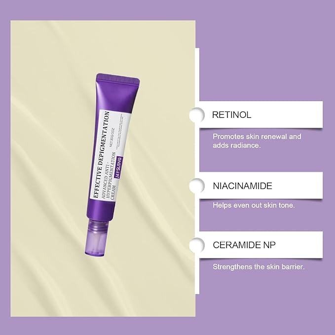 Retinol, Niacinamide & Ceramide Complex Dark Spot Corrector - Reduce Appearance of Hyperpigmentation & Fine Lines, Pore Minimizer, Anti-Aging Face Moisturizer for Sensitive & Acne-Prone Skin, 1 Oz