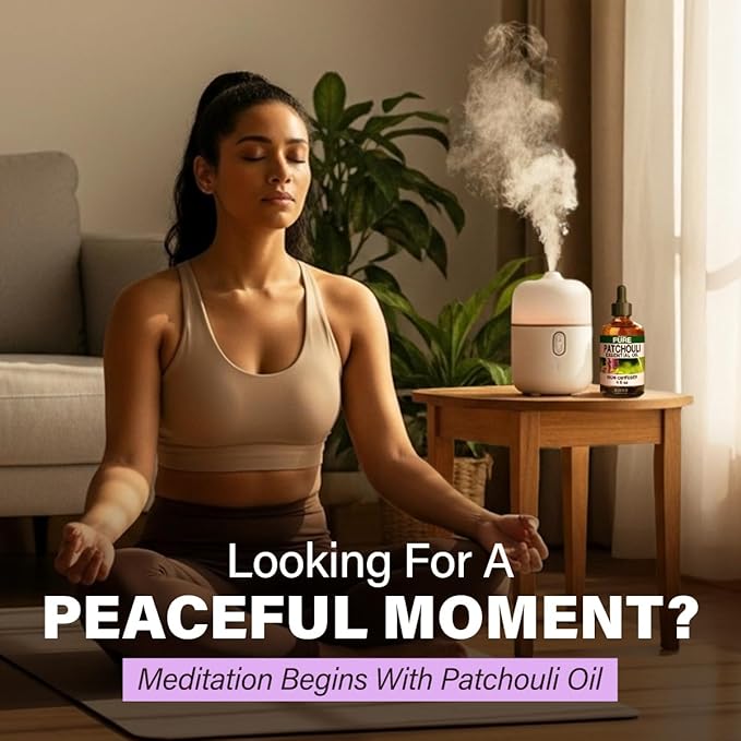 KUKKA Patchouli Essential Oils - 4 Fl Oz - for Hair, Skin, Diffuser, Aromatherapy & DIY Soap Making Scent