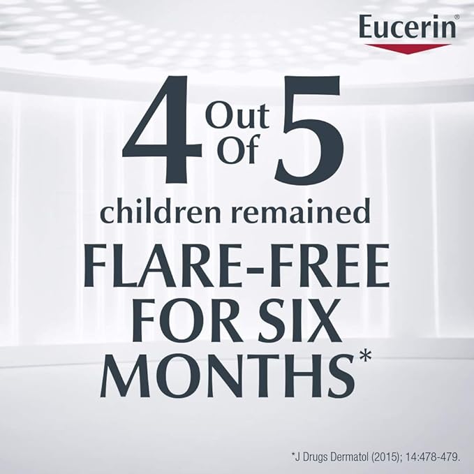 Eucerin Eczema Relief Cream, Full Body Lotion for Eczema-Prone Skin, Moisturizing Eczema Cream, Body Moisturizer, Multi-Pack, 8 oz. Tube (Pack of 3)