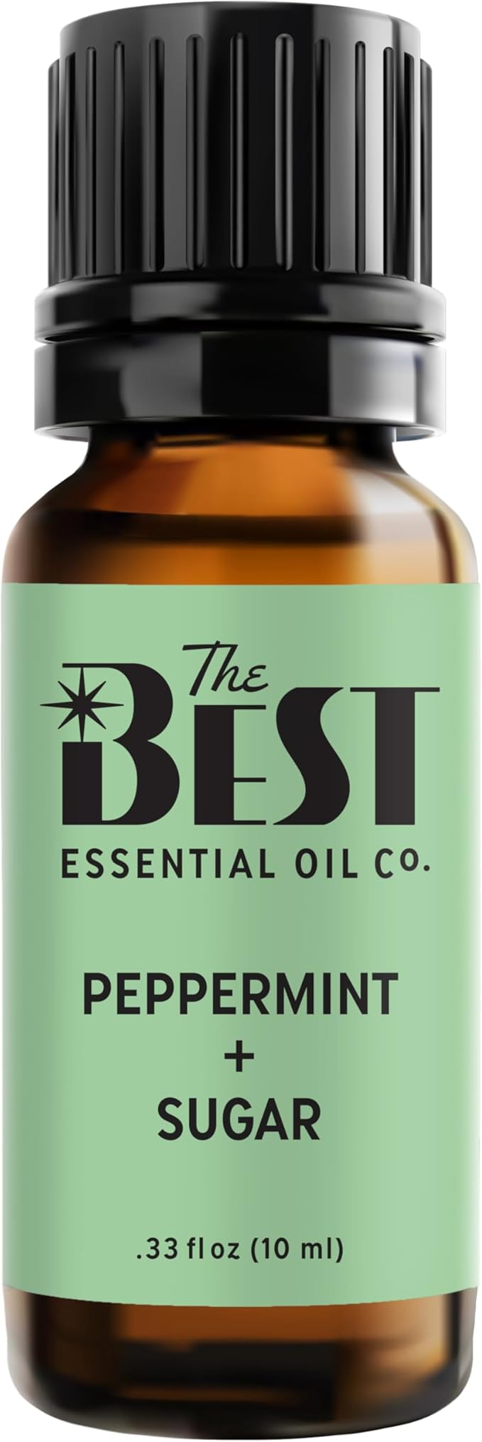 The Best Peppermint + Sugar Essential Oil Blend- Premium Grade- 100% Pure & Natural for Aromatherapy, Diffuser, Spa, Massage, Air Freshener- 10 ml (.33 fl oz)