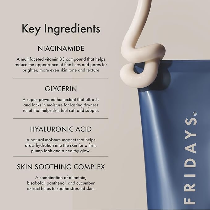 Summer Fridays Jet Lag Mask - Hydrating Face Moisturizer + Mask - Enriched with Hyaluronic Acid, Niacinamide, Glycerin + Antioxidants Helps Nourish Skin for a Renewed + Radiant Complexion (2.25 Oz)