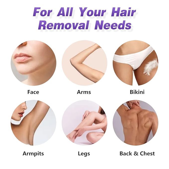 Hard Wax Beads, 16oz Scented Brazilian Waxing Bead for Sensitive Skin, Bikini, Body, Face, Coarse Hair Removal Wax Bead, Stripless Wax Bean, Women Men Beginner-Friendly Home Waxing Kit