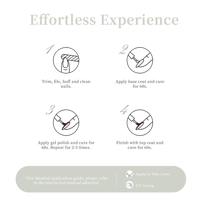 MAYCHAO 15ML Gel Nail Polish 1Pc Light Grey Gel Polish Soak Off UV LED Nail Polish Nail Art Starter Manicure Salon DIY at Home, 0.5 OZ