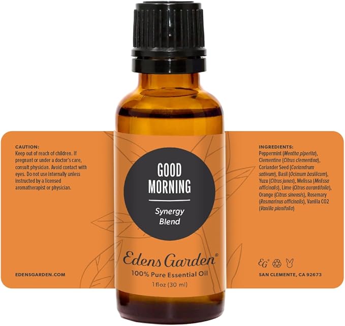 Edens Garden Good Morning Essential Oil Blend- 100% Pure Premium Grade, Undiluted, Natural, Therapeutic, Aromatherapy, The Best for Skin, Candle, Humidifiers 30 ml (1 fl oz)