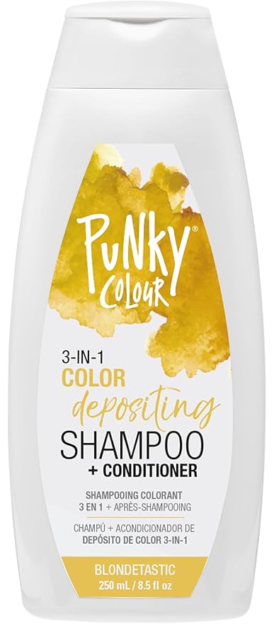 Punky Colour 3-in-1 Color Depositing Hair Cleanser & Conditioner, 8.5 fl oz. (Blondetastic)