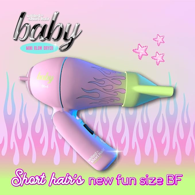 Travel Hair Dryer – Lightweight, Portable Dual Voltage Mini Blow Dryer for Women and Men with Foldable Handle, and Nozzle for Targeted Styling - Works on Short and Long Hair