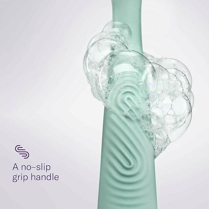 Flamingo Shaving Razor Set for Women - Original Razor Handle, 4 Blade Refills, and Shower Holder - Sage