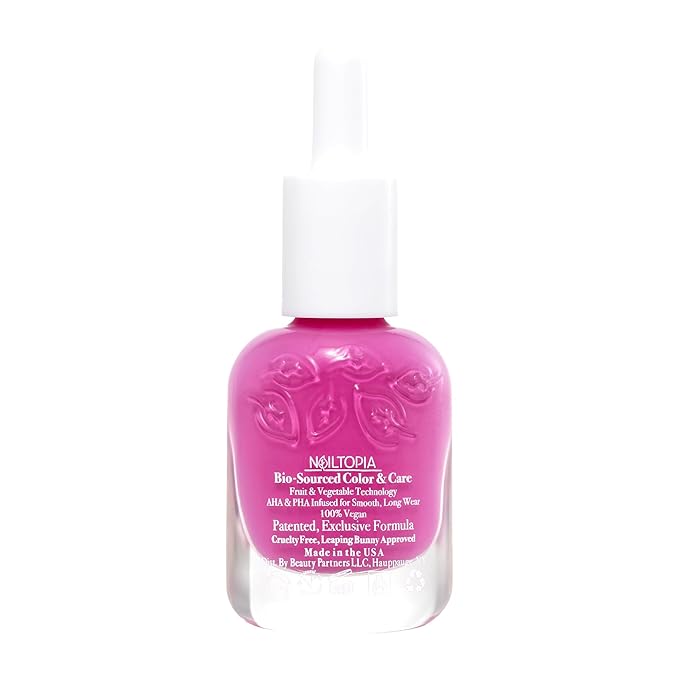 Nailtopia Bio-Sourced Chip Free Nail Lacquer - Vegan And Cruelty Free - Strengthens And Conditions Nails - Delivers Healthy Manicures And Pedicures - Long Lasting - Shes Ionic - 0.41 Oz Nail Polish