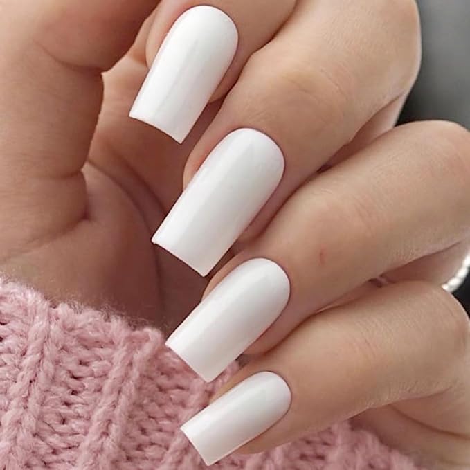 Born Pretty White Gel Nail Polish Christmas Snowflake Color Soak Off U V LED Gel Polish Hema-Free Gel Nail Polish French Wedding Tips Nail Art DIY Manicure at Home 15ml