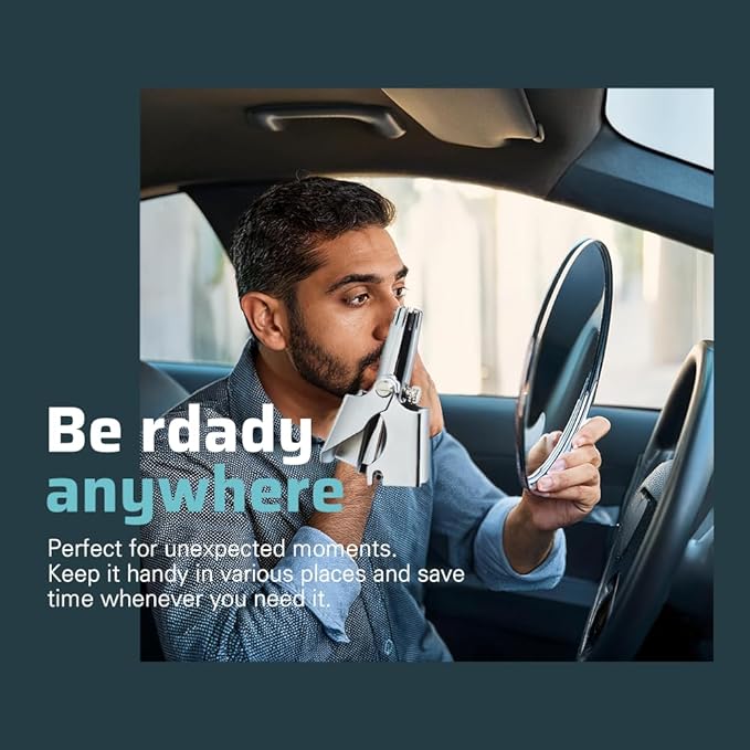 ROYAL [Made in Korea Nose Hair Trimmer for Men Butterfly, Manual, Battery-Free, Waterproof, Painless with Twelve Dual-Edged Blades, Patented Mechanism ET-1