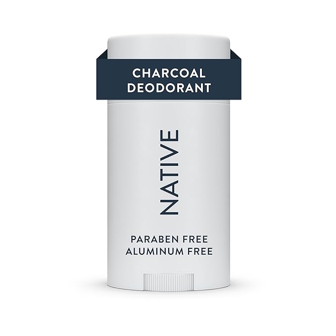 Native Deodorant | Natural Deodorant for Men, Aluminum Free with Baking Soda, Probiotics, Coconut Oil and Shea Butter | Charcoal