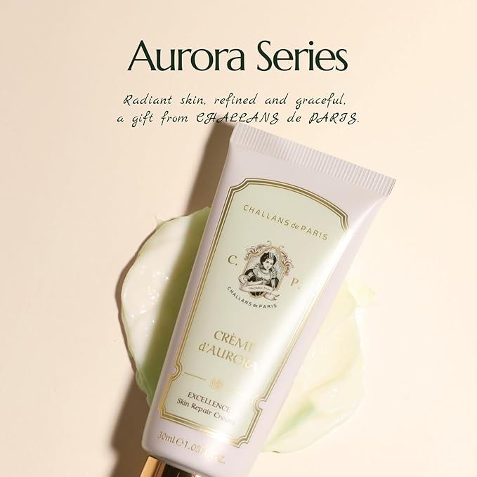 PARIS CRÈME d’AURORA EXCELLENCE – Revitalizing Moisture & Comfort Cream, Lightweight Rapid Absorption, 1.05 fl oz (30 ml)