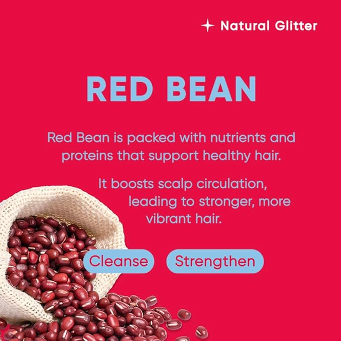 Red Bean Shampoo Bar 2.0 - Hydrating & Moisturizing Natural Hair Soap for Hair Color & Scalp Nourishment - Solid Shampoo for All Hair Types (120g, 4.23oz)