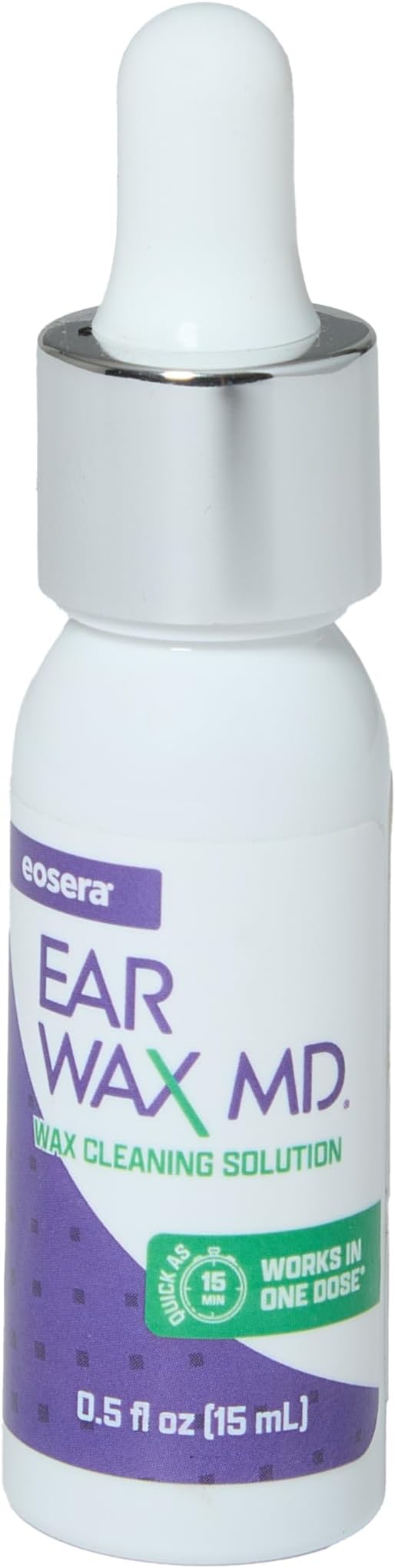 eosera® Ear Wax MD® - Ear Wax Removal Drops - Breaks Down & Dissolves Earwax in Just 1 Treatment - Doctor Recommended & Clinically Proven - Gentle & Safe - 15-mL