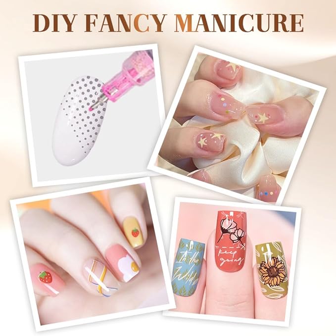 12 Colors Nail Art Pens Set, 2026 New Nail Art Markers Doodle Pen for Kids Adults, Nail Polish Pens Quick Dry Nail Art Tools for Polishing Dotting Painting Liner DIY (1Set)