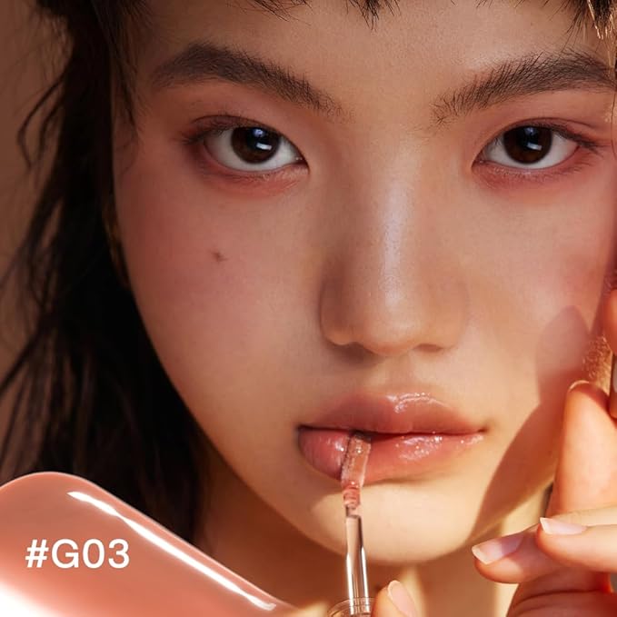 INTO YOU Lip Stain Long Lasting, Lip Gloss, Lip Tint, Lip Plumper Gloss, Glitter Lip Gloss, Liquid Lipstick, Vivid Color, Smudge-Proof, Lightweight, Naturally Moisturizing, Lip Oil For Dry Lips (G03)