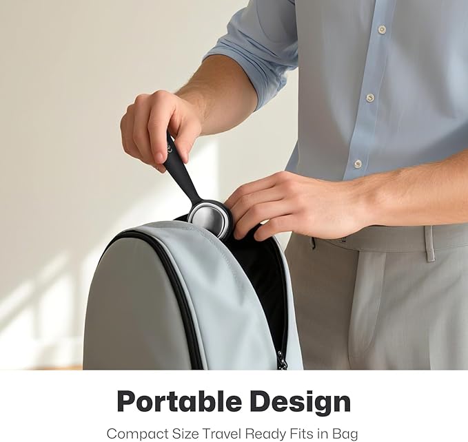 PRITECH Facial Cleansing Brush, Rechargeable Silicone Face Scrubber with Constant-Temperature Heating, Vibrating Exfoliator Scrubber for Deep Pore Cleaning, Waterproof Face Brush for Women & Men-Black