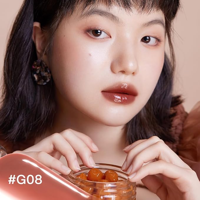 INTO YOU Lip Stain Long Lasting, Lip Gloss, Lip Tint, Lip Plumper Gloss, Glitter Lip Gloss, Liquid Lipstick, Vivid Color, Smudge-Proof, Lightweight, Naturally Moisturizing, Lip Oil For Dry Lips (G08)