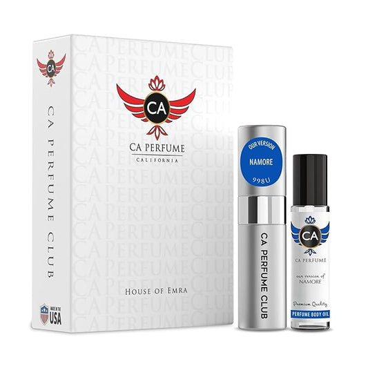 CA Perfume Impression of Namore for Women & Men Eau De Parfum Spray Long Lasting Oriental Floral Perfume Layering Set 0.27 Fl Oz + 0.33 Fl Oz