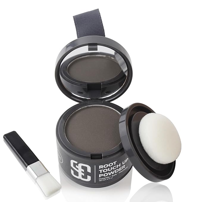 SOVONCARE Hairline Powder - Root Touch Up & Gray Hair Concealer for Men and Women, Instantly Covers Thinning Hair and Bald Spots, Natural-Looking Coverage Gray