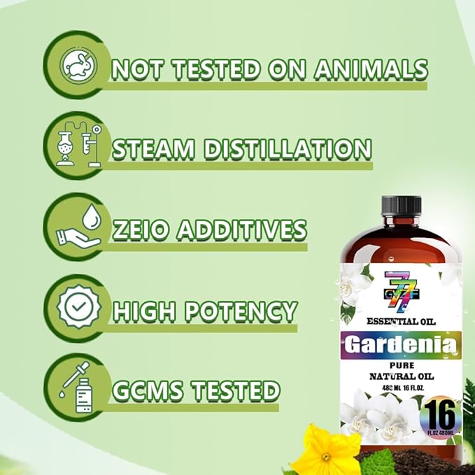 Gardenia Essential Oil (8 oz / 240 ml) – Gardenia Oils for diffusers, humidifiers, Home Baths, Cleaning Products, Yoga, DIY Soaps and DIY Scented Candles