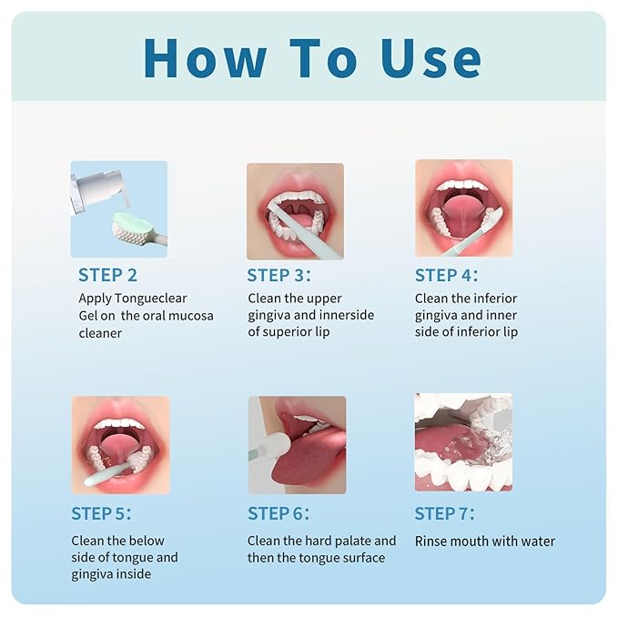 Tongue Cleaner Gel Mild Flavor | Tongue Cleaning Paste For Sensitive | Bad Breath and Halitosis | Mouth Odor Eliminator | Use with Tongue Brushes & Scrapers (2 Pack)