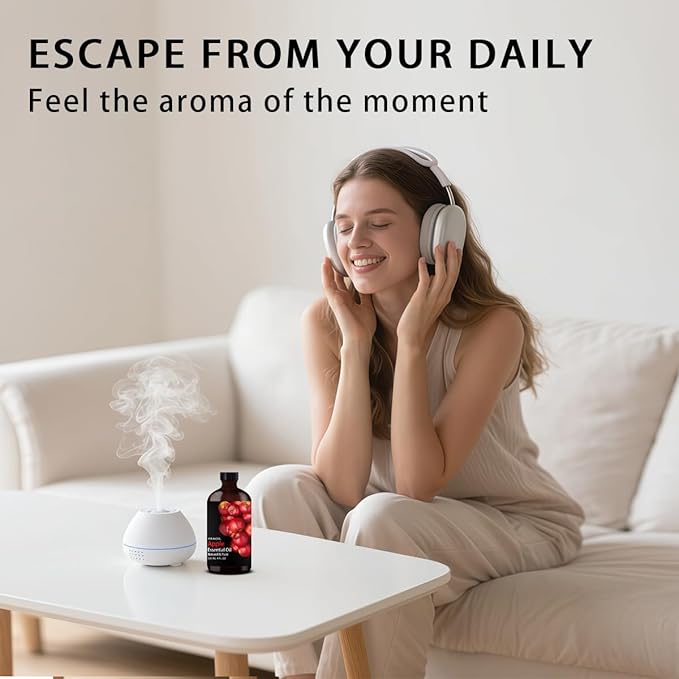 Apple Essential Oil, Apple Oil 4 Fl Oz 120ML for Diffuser Humidifier Yoga Cleaning DIY Candle Soap Making Perfume Gift for Women Essential Oils