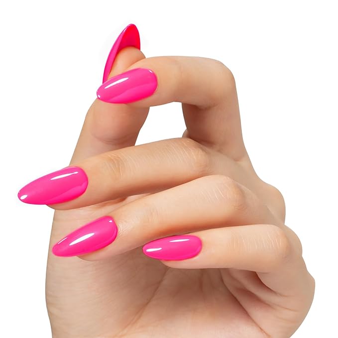 MAYCHAO 15ML Hot Pink Gel Nail Polish 1Pc Bright Pink Gel Polish Soak Off UV LED Nail Varnish Nail Art Starter Manicure Salon DIY at Home, 0.5 OZ