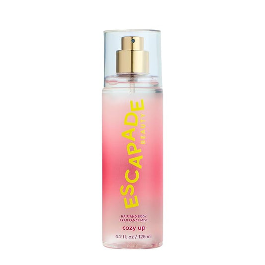 ESCAPADE BEAUTY Cozy Up Fragrance Hair and Body Mist (4.2oz) - Vanilla, Jasmine, Patchouli