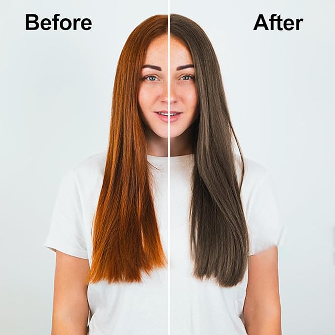 Hair Dye Shampoo 3 in 1, Light Brown Hair Dye 16.9 FL Oz, Hair Shampoo, Semi-Permanent Hair Color Shampoo, Lasts 30 Days (Light Brown)