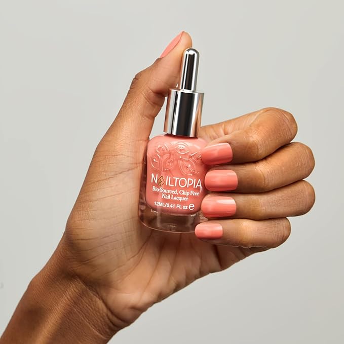 Nailtopia Bio-Sourced, Chip Free Nail Lacquer - All Natural, Strengthening Biotin and Superfood-Infused Polish - Chip Resistant Formula - Quick-Dry, Long Lasting Wear - West Side Story - 0.41 oz