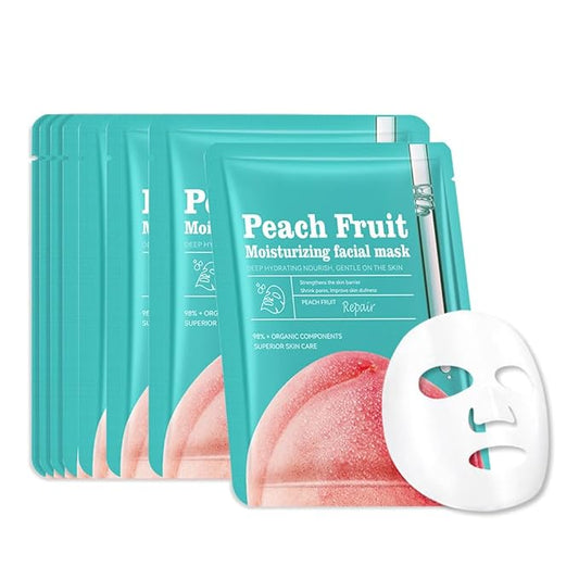 Face Sheet Mask Skincare,Hydrating Spa Face Mask For Sensitive Skin,Moisturize,Nourish for All Skin Types,Natural Skin Care Spa Face Mask for Women Men Girls,Pack of 8