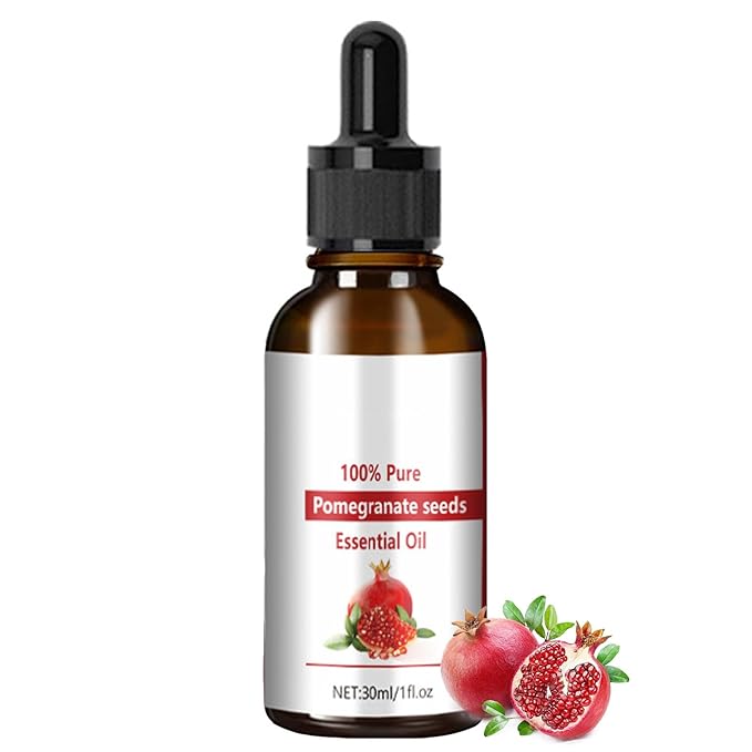Organic Pomegranate Seed Oil, Pure & Natural Cold Pressed Pomegranate Seed Oil for Face, Body, Skin, Moisturizing Skin, Anti-Aging, Reduce Fine Line, Improve Skin Elasticity and Tighten Skin