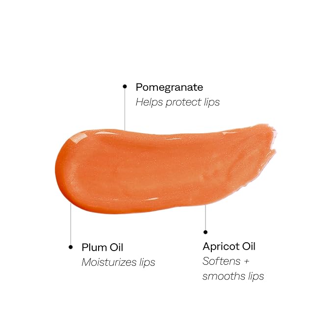 Provence Beauty Peach Moscato Lip Oil – Hydrating Tinted Lip Oil for Women with Natural Oils & Sheer Peach Tint – Moisturizes, Nourishes & Boosts Lip Health – 0.2 fl oz