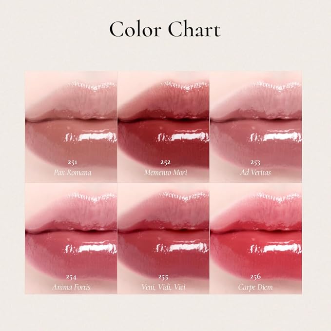 DINTO Blur-Glowy MINI Lip Tint (256 Carpe Diem) - Glossy Finish, Hydrating, Long Lasting, Lightweight Texture, Non-Sticky, Vegan & Cruelty-Free, Korean makeup (11 colors)