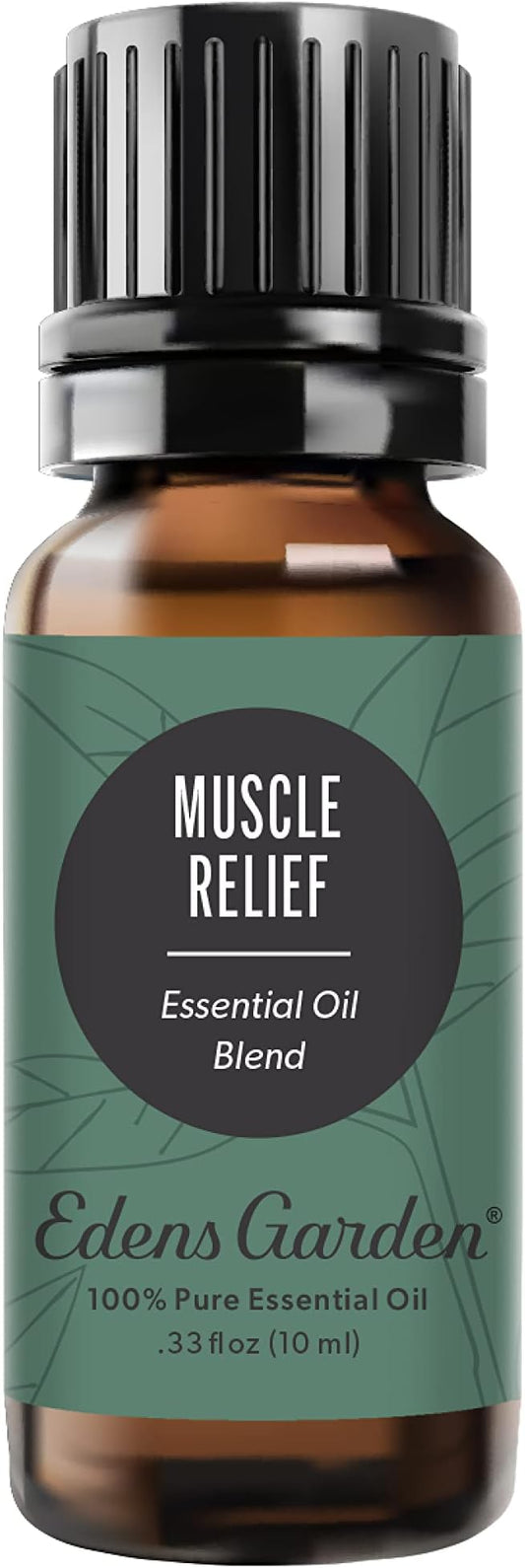 Edens Garden Muscle Relief Essential Oil Blend- 100% Pure Premium Grade, Undiluted, Natural, Therapeutic, Aromatherapy, The Best for Diffusing, Skin, Face, Humidfiers 10 ml (.33 fl oz)