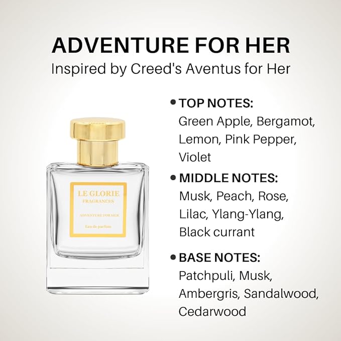 Inspired by Creed's Aventus for Her Eau de parfum long Lasting Perfume Spray for Women All Skin Types Cruelty Free 1.7 Fl oz 50ml