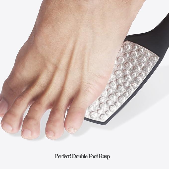 Foot Rasp Foot File and Callus Remover, Best Foot Care Pedicure Metal Surface Tool to Remove Hard Skin, Double Sided Multidirectional Can be Used on Both Wet and Dry Feet