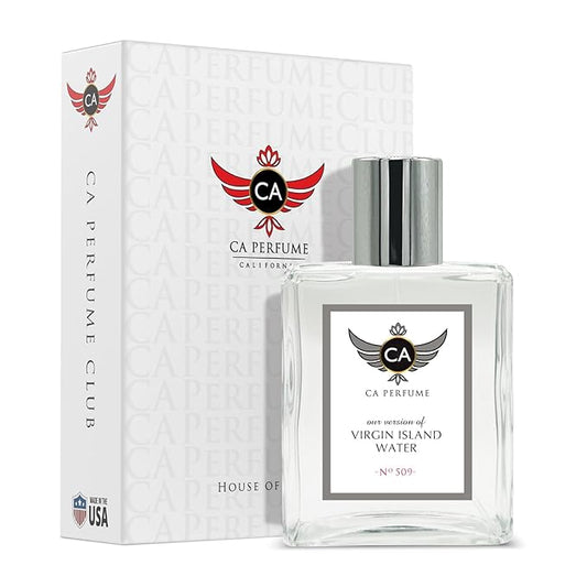 CA Perfume Impression of Virgin Island Water For Women & Men Replica Fragrance Dupes Eau de Parfum Spray Bottle 3.4 Fl Oz/100ml-X1