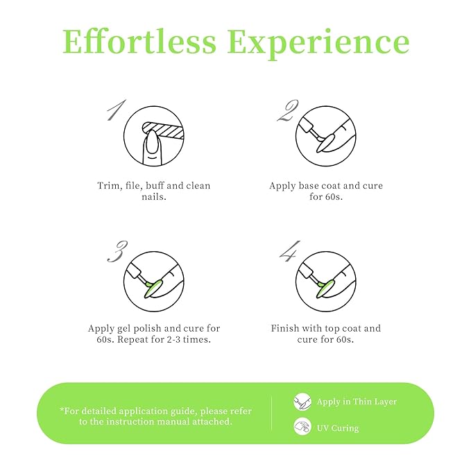 MAYCHAO 15ML Apple Green Gel Nail Polish 1Pc Bright Green Gel Polish Soak Off UV LED Nail Polish Nail Art Starter Manicure Salon DIY at Home, 0.5 OZ