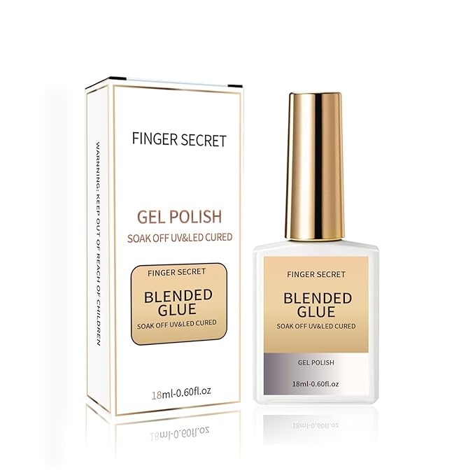 Blended Glue - Premium Gel Nail Polish Thinner for Seamless Blending Color Ombre Mixing Glitter Blend Sequin,18ml Gel Nail Polish for DIY Nail Designers & Manicure Salons