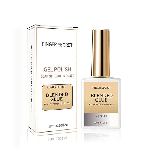 Blended Glue - Premium Gel Nail Polish Thinner for Seamless Blending Color Ombre Mixing Glitter Blend Sequin,18ml Gel Nail Polish for DIY Nail Designers & Manicure Salons