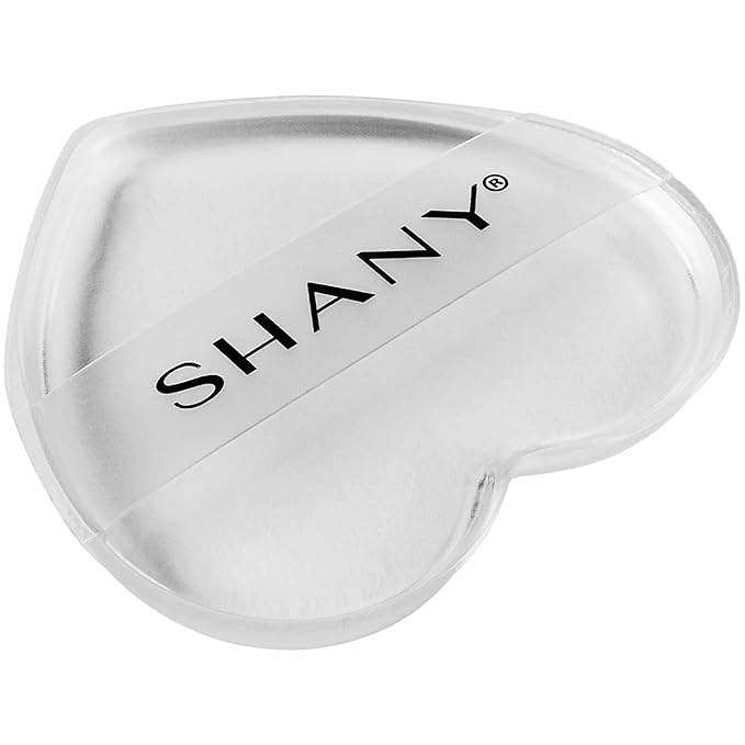 SHANY Stay Jelly Silicone Sponge - Clear & Non-Absorbent Makeup Blending Sponge for Flawless Application with Foundation - HEART