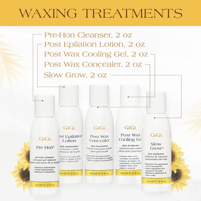 GiGi Mini Pro Waxing Kit for Women, Hair Removal Wax Kit for Face & Body, Salon and At-Home Use, Portable and Convenient, For All Skin & Hair Types