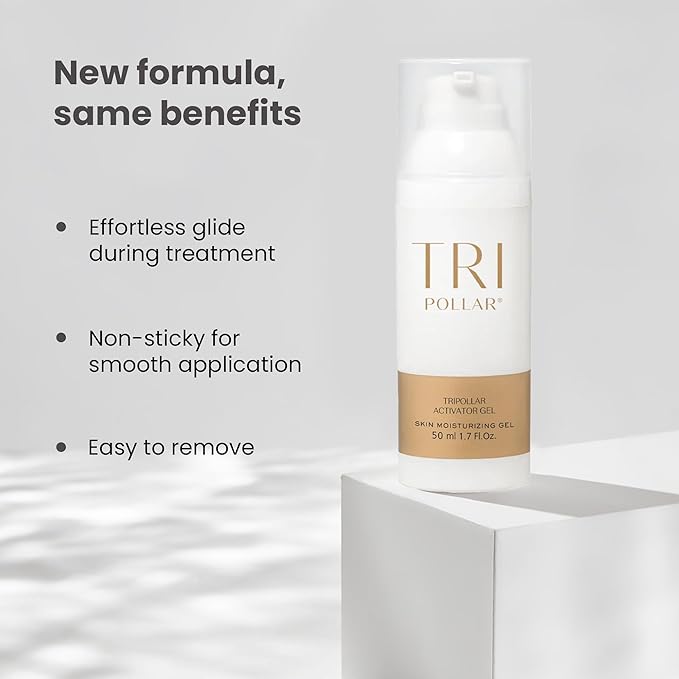 TriPollar Activator Gel 50ml (X3) - High Radio Frequency Skin Tightening Facial Machine Gel - Professional Home RF Anti-Aging Formula - Compatible with Stop Devices - FDA Cleared