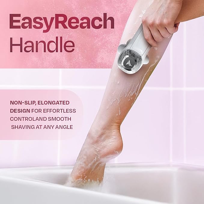 HUMMINGBIRD Flexy Electric Razors for Women – Cordless Rechargeable Waterproof Electric Leg Shaver for Silky Smooth Legs, Hair Removal Kit, Exfoliator, Cleanser, Travel Case & Bikini Trimmer for Women
