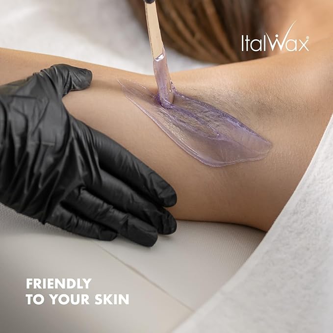 Italwax Orchid Jelly Wax 1.65 lb (750g) – Transparent Fast-Setting Violet Gel with Strong Grip and floral fragrance, Ideal for Bikini & Underarms, Highly Elastic and Easy to Control – Made in Italy