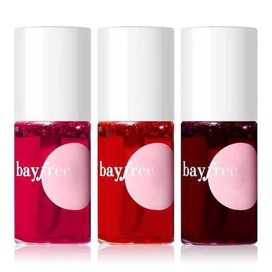 bayfree Lip Tint Stain Set, Korean Water Tint Lightweight Non-sticky, Waterproof Long Lasting Liquid Blush & Lip Stain, Transfer-Proof, Matte Finish Lip Color Makeup (fruit platter)