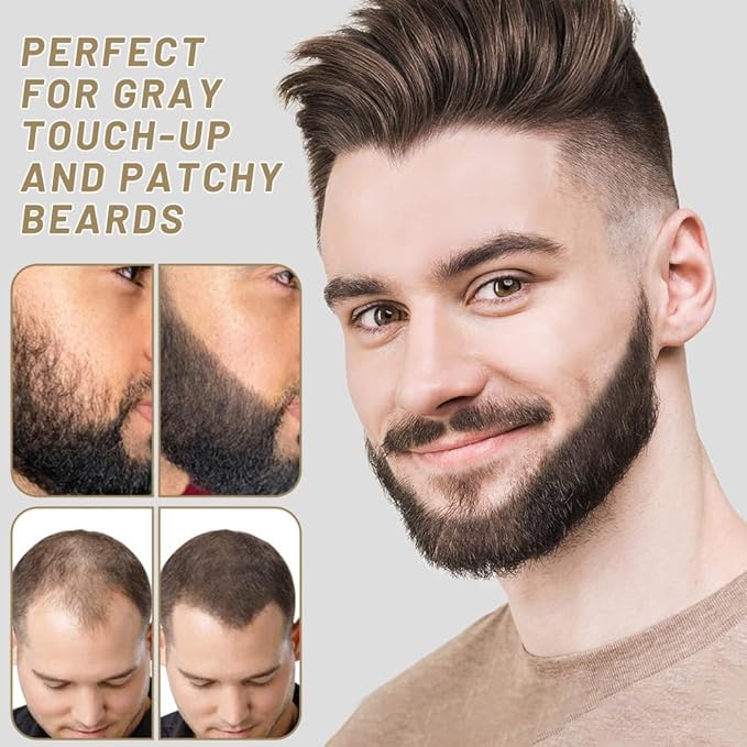 VOLLUCK Root Touch up Powder, Instant Hairline Powder for Thinning Areas and Gray Hair Coverage, Natural and Non-greasy Root Cover up for Women and Men (Red, 0.35 Ounce)